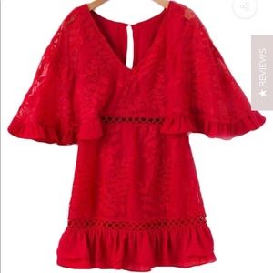 Flora Lace Crochet Flare Dress